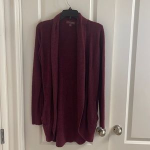 Barefoot Dreams CozyChic Lite Circle Cardi in Rosewood